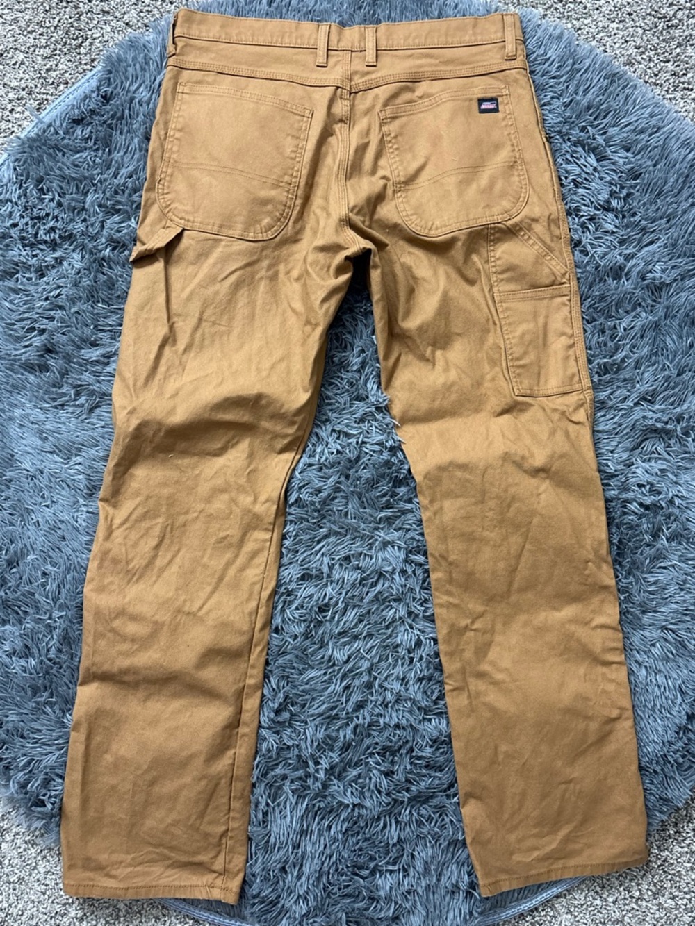 Dickies Tan Carpenter Cargo Workwear Utility Relaxed Fit Pants Men 34X34 LikeNew - Picture 3 of 5